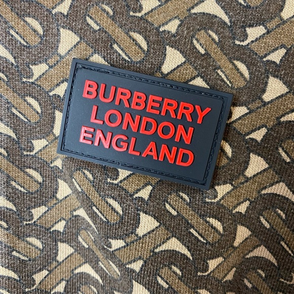 Burberry Brown Monogram Stripe Print Hoodie Size XS - Picture 12 of 13